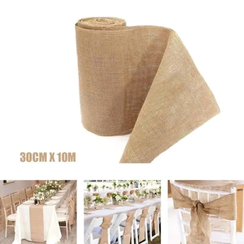 Chemin table jute naturel - chemin, de